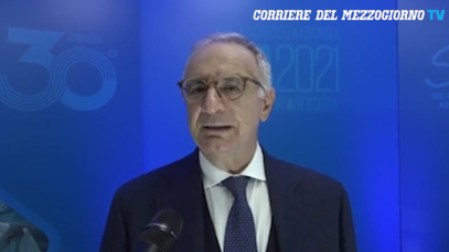 Schermata tg corriere del mezzogiorno